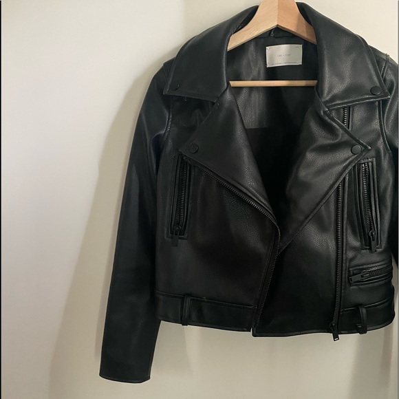NWOT Oak & Fort/ Veg Leather Moto Jacket - Picture 5 of 8